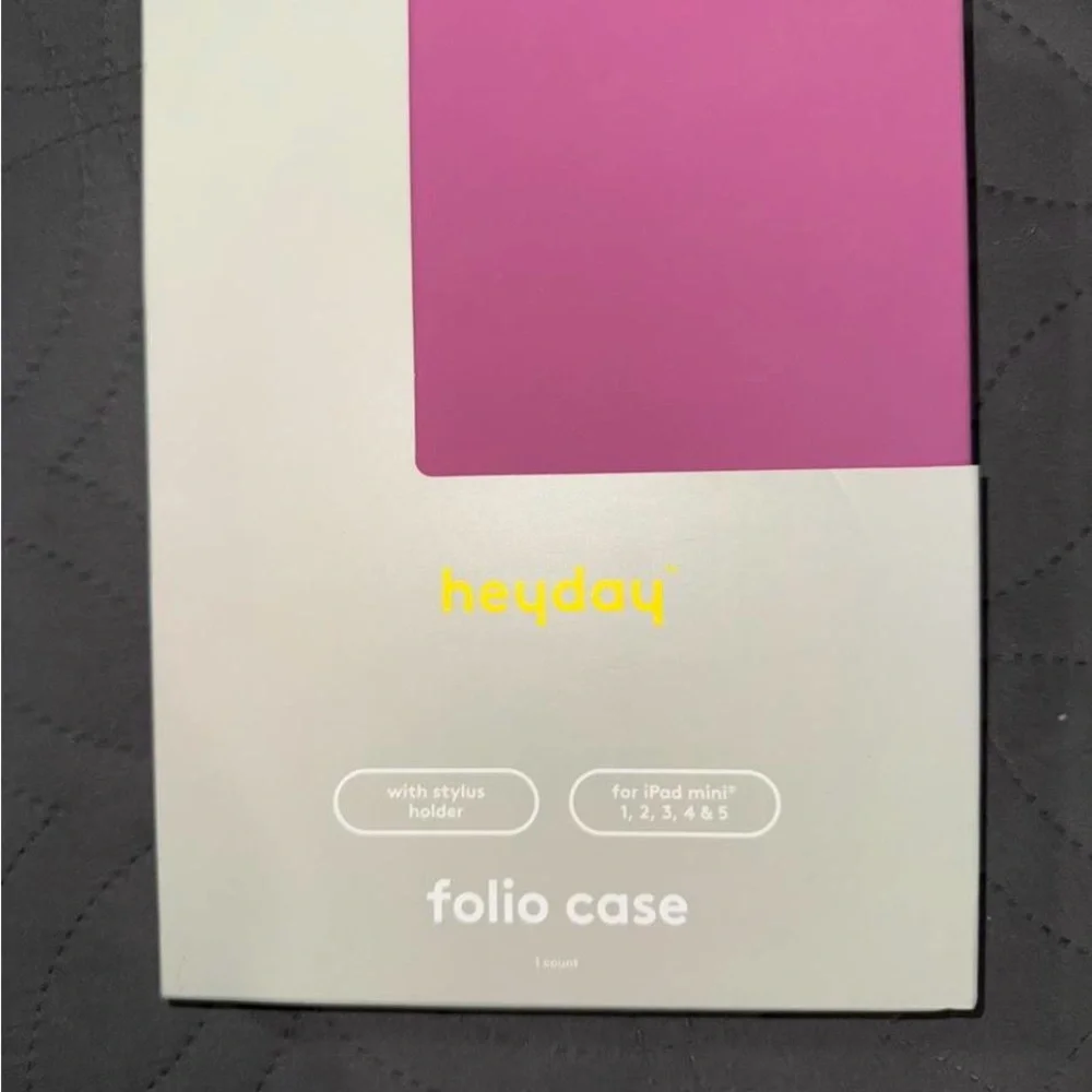 heyday Folio Case for iPad Mini - Bright Pink